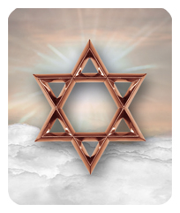 Star of David Bronze-Copper